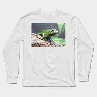 White Lipped Tree Frog Long Sleeve T-Shirt